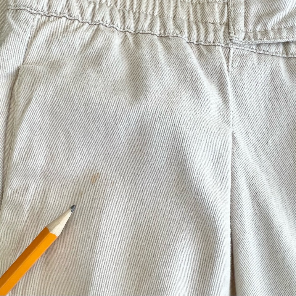 SOLD Vintage high waist beige Turkish cotton pleated mom pants 5/6 - Picture 15 of 16